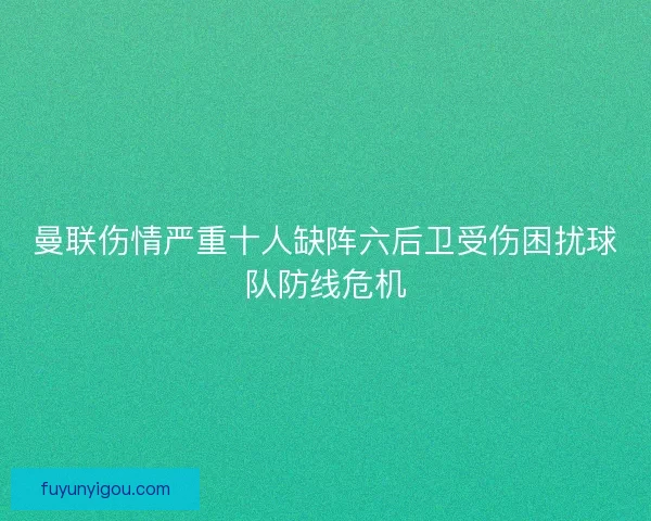 曼联伤情严重十人缺阵六后卫受伤困扰球队防线危机